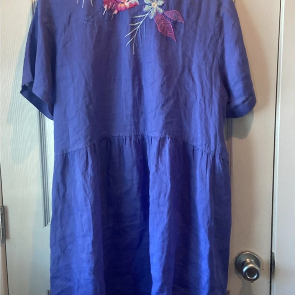 Johnny Was Embroidered Dress- Free flowing, comfortable 🌸🌺🦋 - Picture 9 of 13